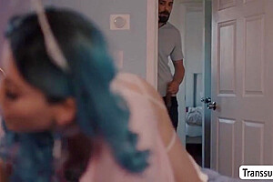 Horny Shemale Toyed And Ass Fucked By Her Neighbor - Korra Del Rio