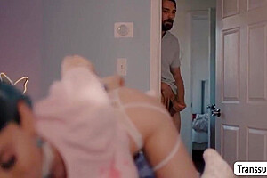 Horny Shemale Toyed And Ass Fucked By Her Neighbor - Korra Del Rio