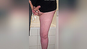 Horny Stepson Begged Me To Cum On My Hairy Pussy Bathroom