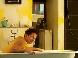 Horny homemade Showers, Brunette porn movie
