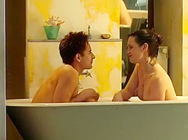 Horny homemade Showers, Brunette porn movie