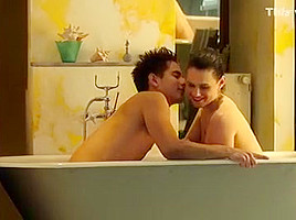 Horny homemade Showers, Brunette porn movie
