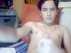 Horny male in amazing handjob, amateur gay adult clip