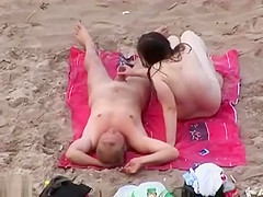 Horny matures caught at the nude beach