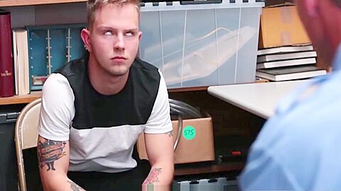 Hot Amateur Young Blonde Straight Boy Shoplifter Fucked In Ass By Gay Jock Officer For No Cops Called