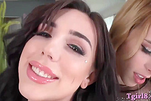 Hot Blond Tranny Ass Fucks Sexy Shemale