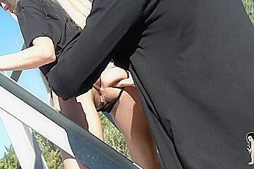 Hot Blonde Gets Hard Anal Sex Outdoor