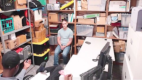 Hot Blonde Straight Jock Makes Fuck Agreement With Black Gay Officer For No Cops