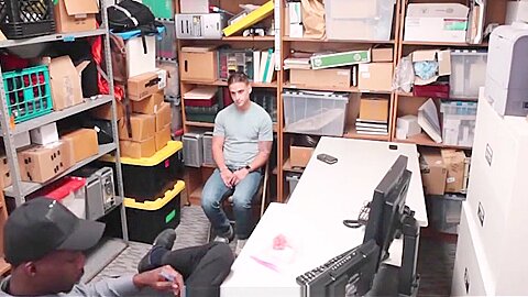 Hot Blonde Straight Jock Makes Fuck Agreement With Black Gay Officer For No Cops
