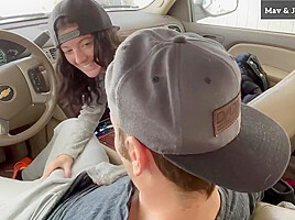Hot Couple + Cold Car = Best Dick Ride Ever : Mav With Joey Lee
