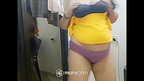 Hot Indian Girl Having A Striptease