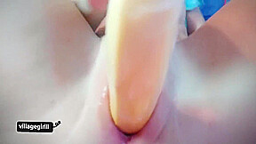 Hot Indian Girl Put A Banana In Her Pussy - Village Girl