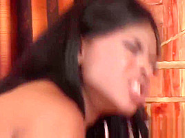 Hot Interracial Threesome With An Ebony Looker