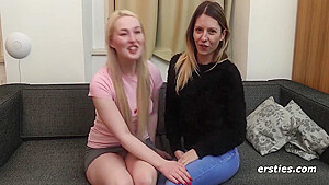 Hot Lesbian Friends Enjoy Sexy Fun Together