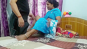 Hot Wife Rakhi In Blue Saree Fucking With Her Boyfriend To Penetrate Hard Inside Pussy On 2023