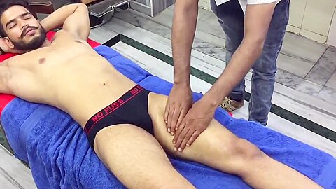 Hot Young lndian Man Body Massage
