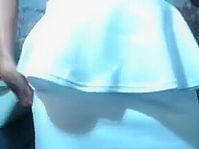 Hot chick masturbates at work