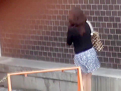 Hot japanese pisser pees outdoors
