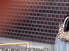 Hot japanese pisser pees outdoors