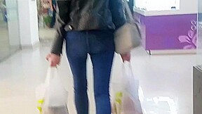 Hot russian ass after shopping