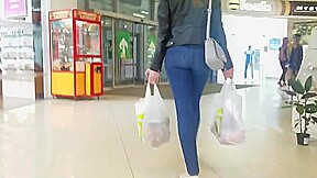 Hot russian ass after shopping