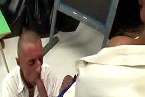 Hot shemale guy drill each other after sucking