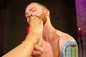 Hot shemale seduction and cumshot