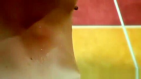 Hot shower sex time with two skinny big cock twinks at home