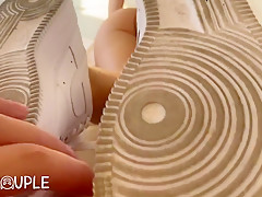 Hot teen 18+ Gives Sexy Shoejob In Few Poses Which Leads To Huge Cumshot