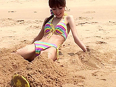 Hot teen 18+ Japanese Got Banged On The Beach
