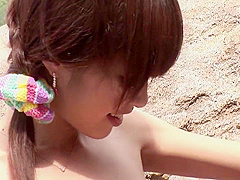 Hot teen 18+ Japanese Got Banged On The Beach