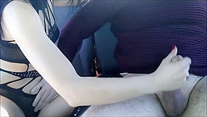Hot wife sucks stranger's cock while hubby filmed