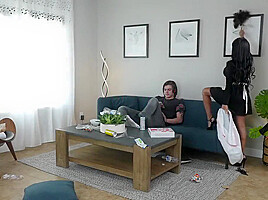 Housekeeper With Big Milkings Is Always Ready For Sex With The Owner - Ember Snow And Tyler Cruise