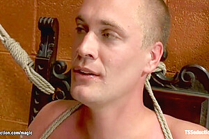 Huge Cock Shemale Dom Fucking Guy