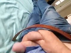 Huge cock being slapped