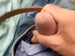 Huge cock being slapped