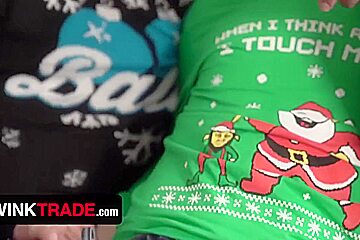 Hunk Step Dads Have Special Christmas Gifts For Step Sons With Twink Trade, Beau Reed And Rocky Vallart