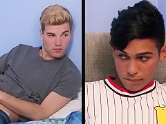 Hunky stepdad fucks his stepson and his Latino boyfriend