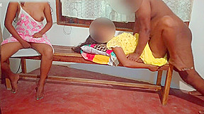 Husband Having Sex With Wifes Friend While His Wife Is Watching - Cuckold Wife - Threesome
