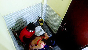 I Fuck My Step sister In Law In The Toilet  When She Is Pissing