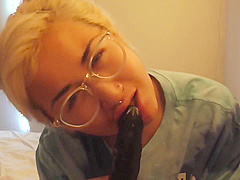 I Miss You Asian Ex Girlfriend Fucks Dildo While Thinking About You