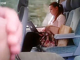 I love Girls watching me Flash Cock on public Train ride