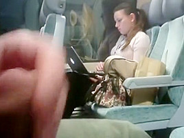 I love Girls watching me Flash Cock on public Train ride