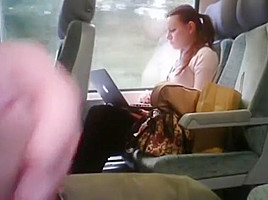 I love Girls watching me Flash Cock on public Train ride