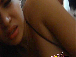INTERNAL CREAMPIE in the asshole of Busty Transgirl VITRESS TAMAYO