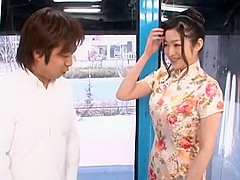 Incredible Japanese chick in Hottest Gangbang, Blowjob JAV video