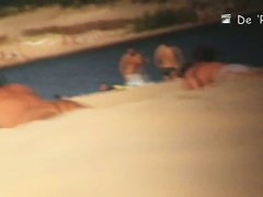 Incredibly enticing nude beach video