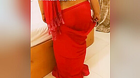 Indian Bbw Girlfriend Saree Striptease For Her Boyfriend Night Show Bbw Fucked