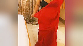 Indian Bbw Girlfriend Saree Striptease For Her Boyfriend Night Show Bbw Fucked