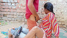Indian Desi Village Hot Girl Called Her Boyfriend And Fucked Her In The Open Behind The House